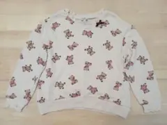 any FAM クマ柄 トレーナー 120 裏パイル生地