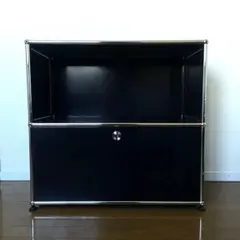 USMハラー　グラファイトブラック　2段シェルフ