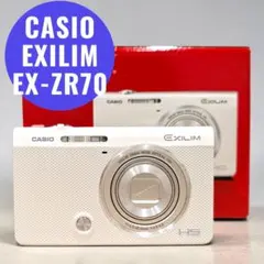 CASIO EXILIM EX-ZR70 本体 ホワイト 2026年最新】casio ex zr70の人気アイテム - メルカリ
