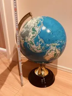 帝国書院 地球儀 天球儀付 木製台座 昭和レトロ インテリア 高さ45cm 