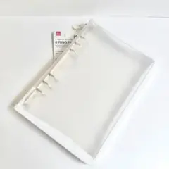 ダイソー　6リングファイル　A5 ホワイト　白