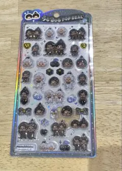 【正規品】モンチッチ うるちゅるポップシール モノトーン