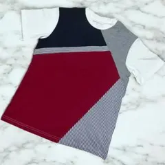 【美品】THE SHOP TK 半袖Tシャツ 150cm 美品 カラーブロックのサムネイル