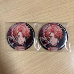 にじさんじ　ぎゃうるふ　缶バッジ　赤城ウェン　うるふver②