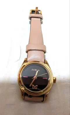 FURLA レザー腕時計 バタフライモチーフ