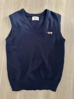 PENNYS ペニーズ　ニットベスト　ベスト　Vネックベスト　ネイビーレディース