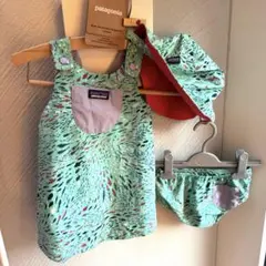 値下げ！85cm〜★美品 パタゴニア ベビー 水着上下 帽子セット リバーシブル