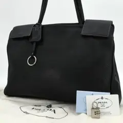 PRADA プラダ　トートバッグ　ショルダー　アーカイブ ハンドバッグ　黒　鍵付のサムネイル