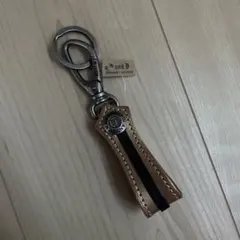 新品 D and D 本革キーホルダー ゴールド ブラック