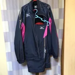 Mizuno スポーツジャケット パンツセット　ネイビー　ウィンドブレーカー