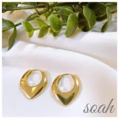 434＊しずくドロップピアス ゴールド