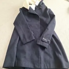 Lindsay ネイビーコート フード付き