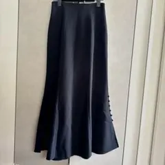 ⚪︎SNIDEL サイドスリット　マーメイドスカート ブラック ローグスカート