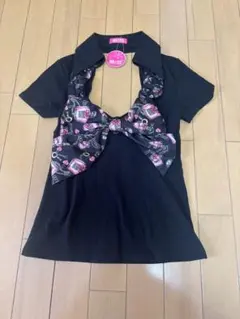 新品未使用 MARS 激レアパフューム柄 デカリボン 背中開き カットソー