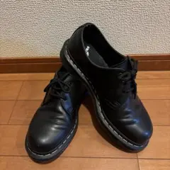 Dr. Martens ブラック ホワイトステッチ UK7