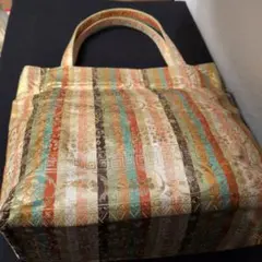 和装用バッグ 多色ストライプ