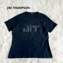 ジムトンプソン半袖 Tシャツ 黒 ロゴT シンプル カジュアルコットン100 Lのサムネイル