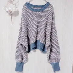 グレイル ニットセーター ボーダー クロップド丈 カジュアル トレンド