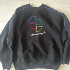 ADER ERROR スウェット ブラック ロゴ刺繍のサムネイル