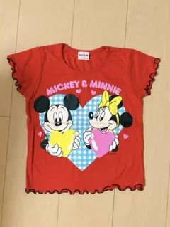 未使用♡ミッキーミニーハートTシャツ100ディズニーヴィンテージdia club