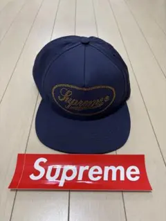 Supreme アラビア語ロゴ キャップ ネイビー Supreme アラビア語ロゴ キャップ ネイビー - メルカリ