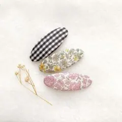 ⚮̈winter set⚮̈パッチンピン⚮̈ヘアピン ハンナローズ C&Sミニチェック