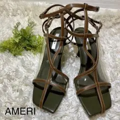 Ameri  アメリ　クリアヒールサンダル　ブラウン　L 24センチのサムネイル