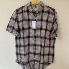 LACOSTE 半袖チェックシャツ US S/M