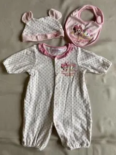 【50-70 ツーウェイオール】ベビーミニー&デイジー 帽子・スタイセット