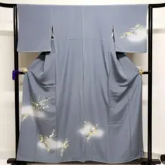 未着用　付け下げ　花模様　着物　001k