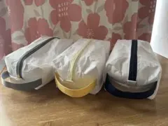 タイベック ボックスポーチ３個セット　ハンドメイド