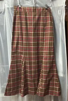 マーメイドスカート チェック柄