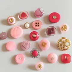 かわいい♡ピンクボタン