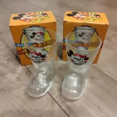 キリンレモン ミッキー&ミニーマウスグラス2個 ディズニー 昭和レトロ