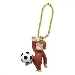 おさるのジョージ スポーツしようよ！フィギュアマスコット サッカー ガチャガチャ