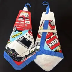 トミカ　ループ付きタオル2枚セット　パトカー　TOMICA 新品　入園準備