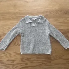 GROWN メッシュ編みセーター