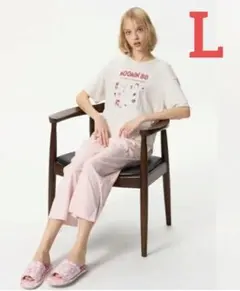 新品 ユニクロ / ムーミン ラウンジセット 半袖（NATURAL・Lサイズ）