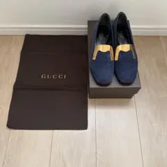 GUCCI ネイビー スエード パンプスのサムネイル