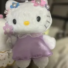 ハローキティ　ファンタジーマスコットキーホルダー　フェアリー　フラワー