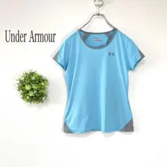 【美品】アンダーアーマー【SM】半袖Tシャツ ランニング　ヨガ　スポーツ　水色