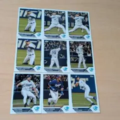 Topps 中日ドラゴンズ ベースボールカード 9枚セット