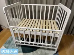 【送料込み】ヤトミ ホワイト ミニベビーベッド ハイタイプのサムネイル