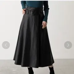 AZUL FAUX LEATHER フェイクレザーハイウエストスカート