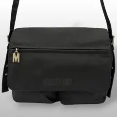 MOSCHINOモスキーノ フラップ ショルダーバッグ ブラック クロスボディのサムネイル