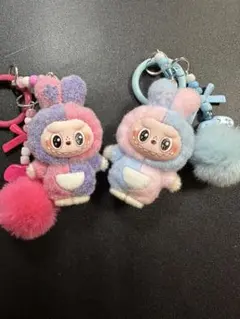 ラブブ！ウサギキャラクターキーホルダー 2個セット