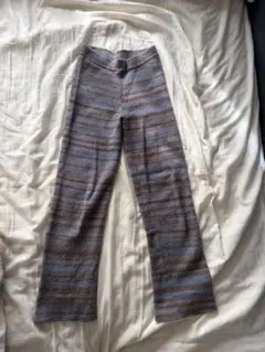 palomawool ニットパンツ ブルー