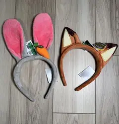 上海 ディズニー ズートピア ジュディ ニック カチューシャ