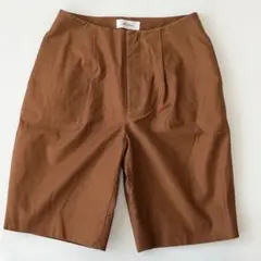 美品✨ミラオーウェン　コットンタックハーフパンツ　ショートパンツ　1のサムネイル