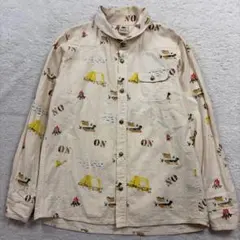ルールズピープス　ヘンプコットンシャツ　キャンプ柄　アウトドア　オーガニックのサムネイル